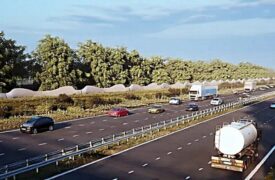 Geluidsscherm van windturbinebladen